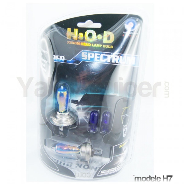 Pack Ampoule 9004 HOD Effet Xenon - Cristal White 6500K