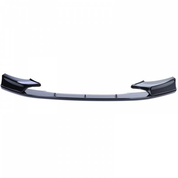 Spoiler lame de pare choc - BMW Serie 1 F20 F21 10-14 - look mperf - noir brillant