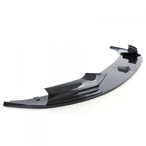 Spoiler lame pare choc - BMW Serie 5 F10 F11 10-17 - look mperf - noir carbone
