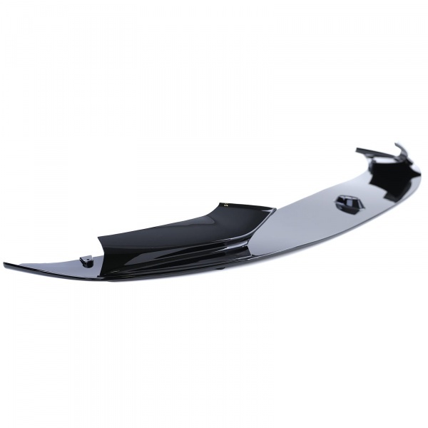Spoiler lame pare choc - BMW Serie 5 F10 F11 10-17 - look mperf 1 piece - noir brillant