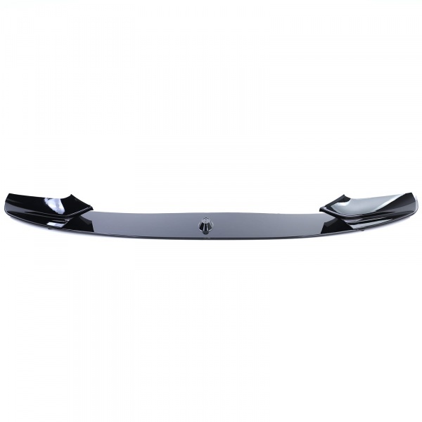 Spoiler lame pare choc - BMW Serie 5 F10 F11 10-17 - look mperf 1 piece - noir brillant