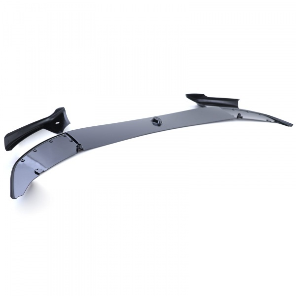 Spoiler lame pare choc - BMW Serie 5 F10 F11 10-17 - look mperf 1 piece - noir brillant