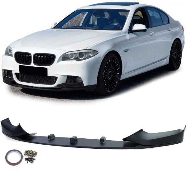 Spoiler lame de pare choc - BMW Serie 5 G30 G31 16-20 - look mperf - noir mat