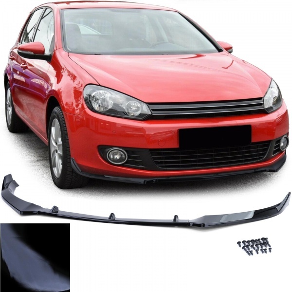 Spoiler lame avant VW Golf 6 (VI) pour pare choc standard