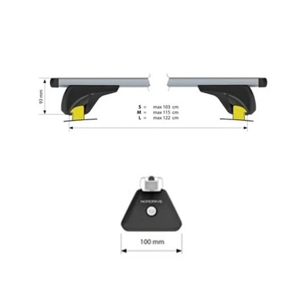 NORDRIVE Barres de toit NOWA  Alu BMW Serie 3 F31 Touring
