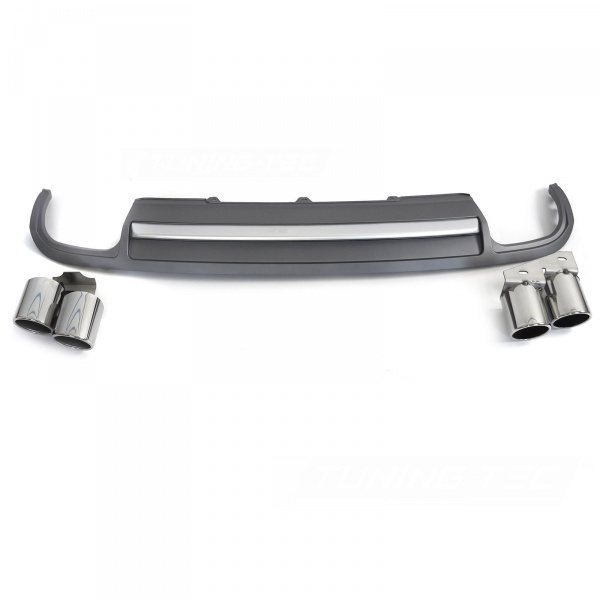 Diffuseur arriere AUDI A4 B8 08-11 - Look S4