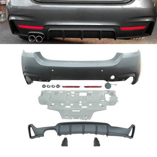 Pare choc arriere BMW Serie 4 F32 F33 look M-perf - PDC