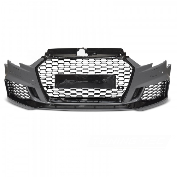 Pare choc avant AUDI A3 8V sportback 17-20 - Look RS3 - Noir brillant - PDC