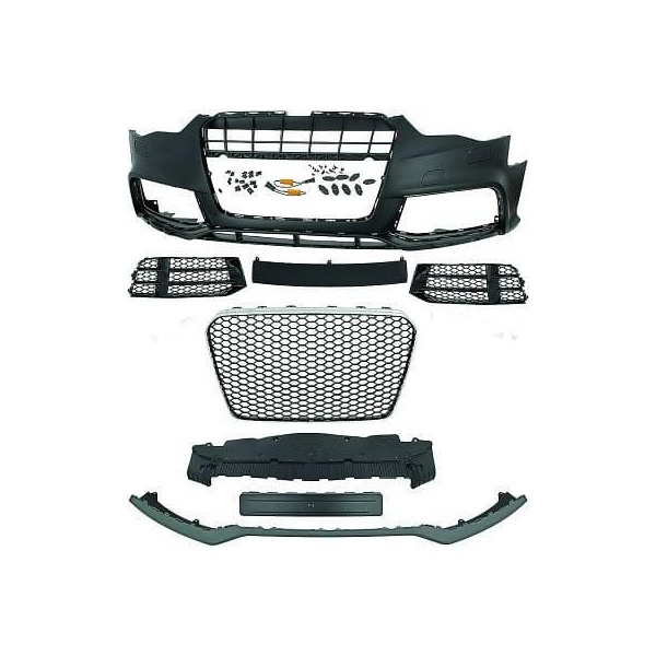 Pare choc avant AUDI A5 12-16 - Look RS5 - Noir chrome - PDC et sans