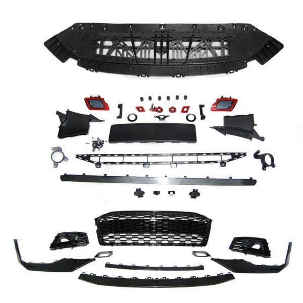 Pare choc avant AUDI A5 F5 16-19 - Look RS5 - Noir brillant - PDC