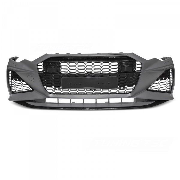 Pare choc avant AUDI A6 C8 18-22 - Look RS6 - Noir - PDC ACC Camera