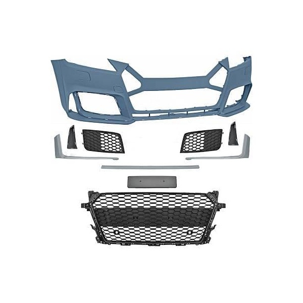 Pare choc avant AUDI TT 8S 14-19 Look TTRS - Noir