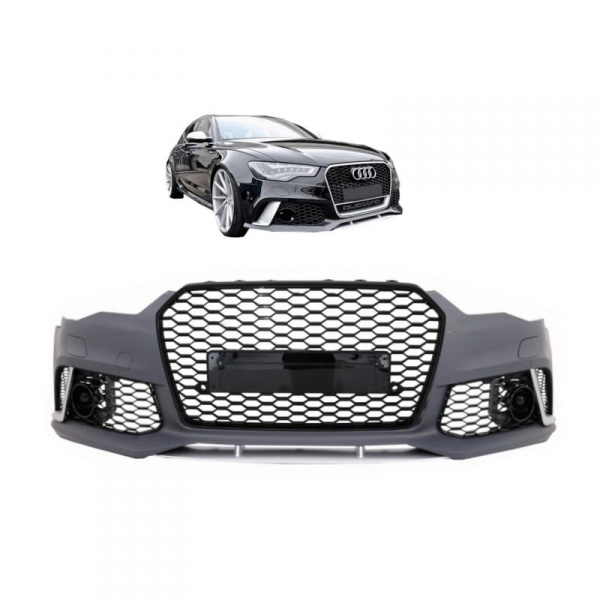 Pare choc avant AUDI A6 C7 11-14 - Look RS6 - Noir