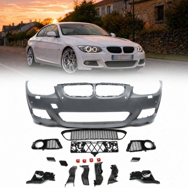 Pare choc avant BMW Serie 3 E92 E93 LCI 10-14 - look M - PDC