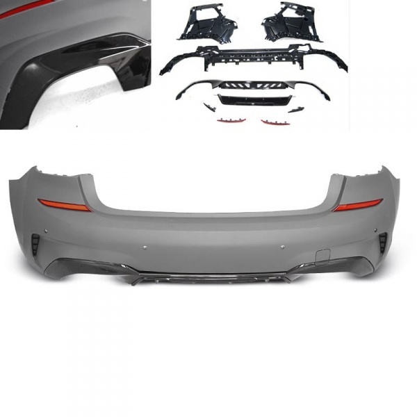 Pare choc arriere BMW Serie 3 G20 19+ M-perf - PDC brillant -[]-
