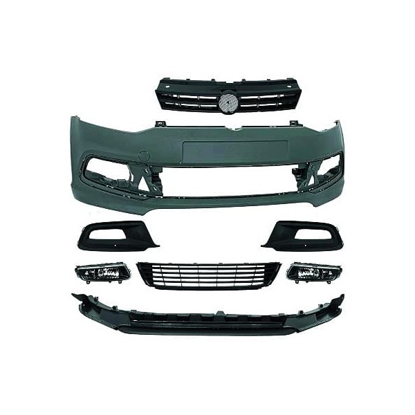 Pare choc avant VW Polo 6R 6C 09-17 - look R