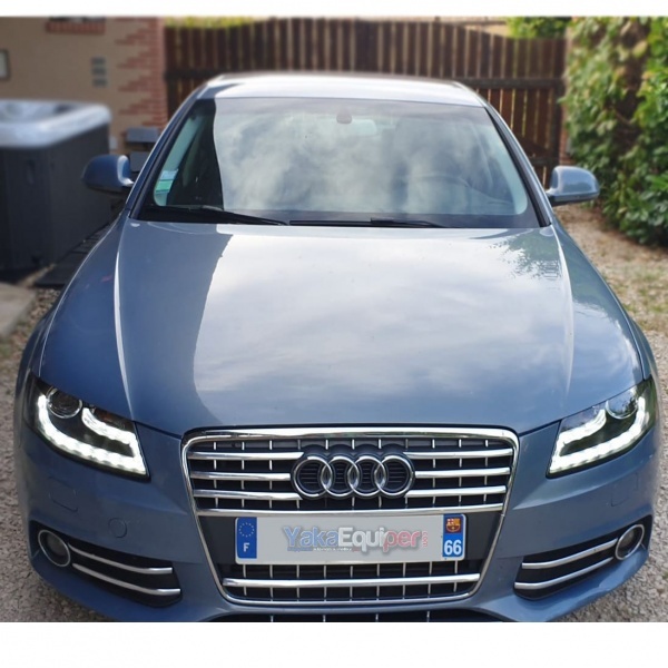 2 Phares avant AUDI A4 (B8) 07-11 - Devil Eyes - Noir