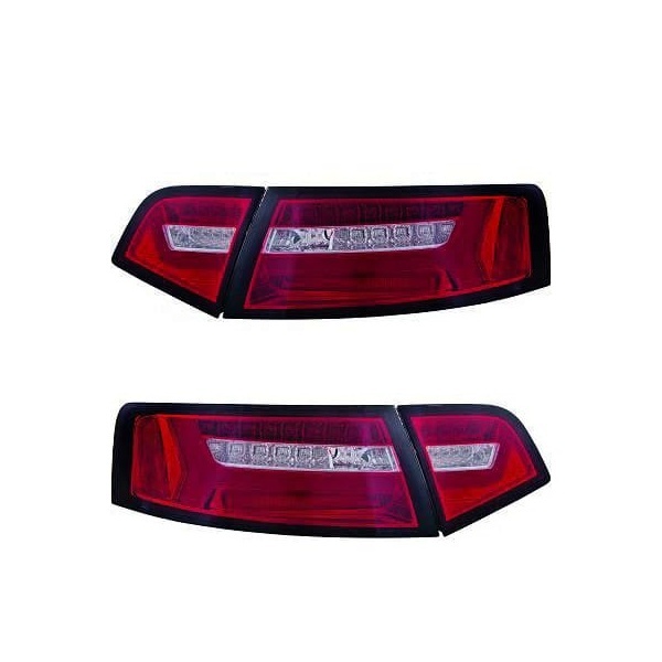 2 Feux arriere AUDI A6 4F2 LTI 08-11 Rouge / Fumé - Dynamique