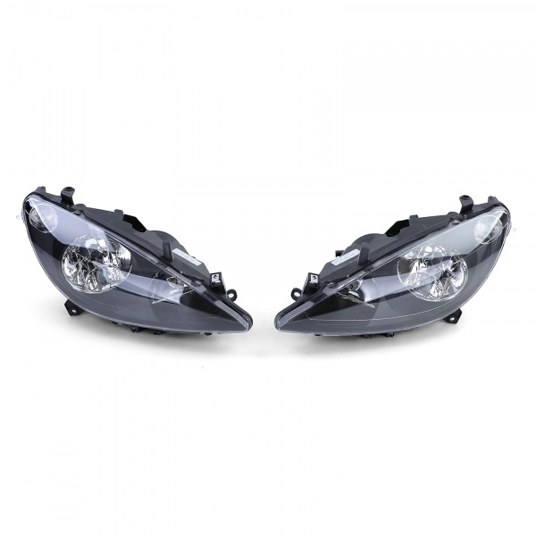 2 Phares avant Peugeot 307 01-05 look sport - Noir