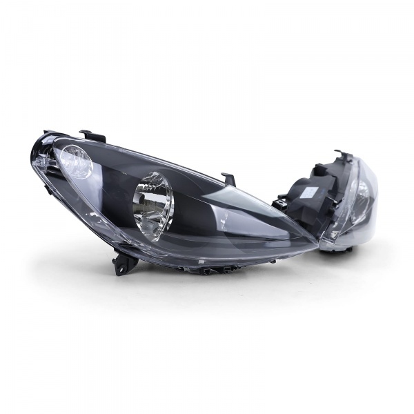 2 Phares avant Peugeot 307 01-05 look sport - Noir