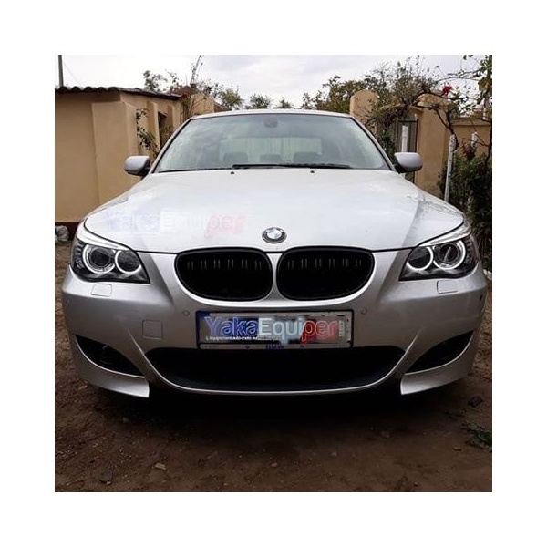2 Phares avant BMW Serie 5 E60/E61 Xenon Angel Eyes CCFL 03-04 - Noir