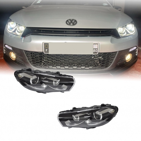 2 Phares fullLED avant VW Scirocco xenon 08-14  - Noir