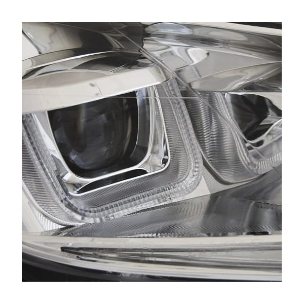 2 Phares avant VW GOLF 6 U-LED 08-13 chrome - dynamiques