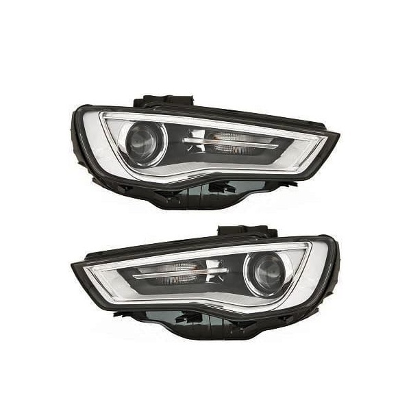 2 Phares halogene LED AUDI A3 8V 12-16 - look xénon
