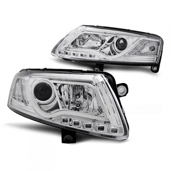2 Phares avant AUDI A6 (4F) Xenon - LTI - Chrome