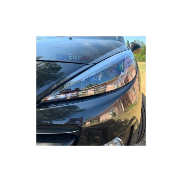 2 Phares avant Peugeot 207 Devil Eyes LED - Noir