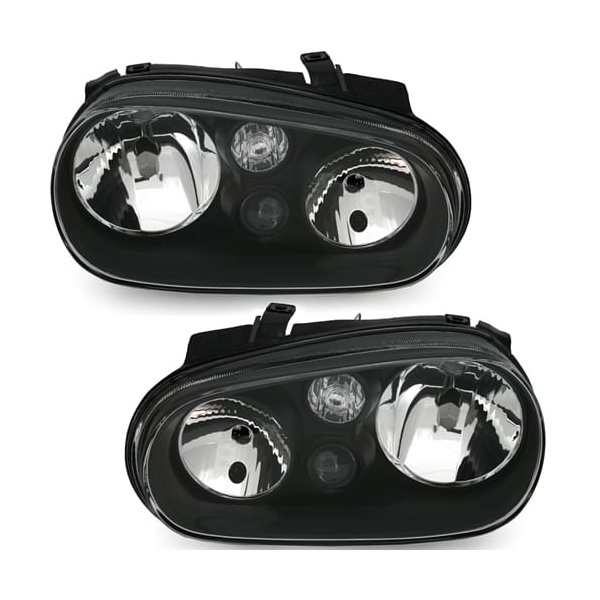 2 Phares Volkswagen GOLF 4 Design antibrouillards - Noir