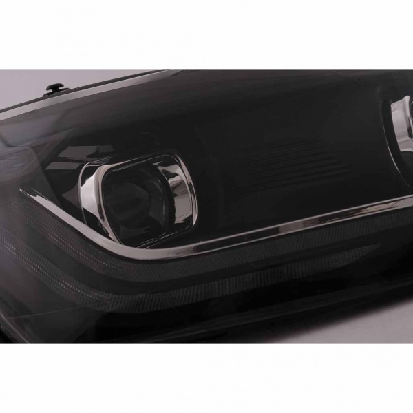 2 Phares VW Polo 6R 6C  10-17 - look Matrix LED - Noir