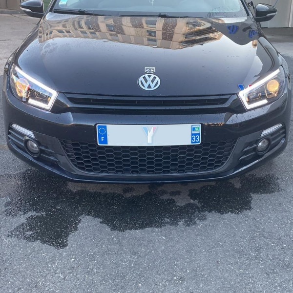 2 Phares avant VW Scirocco Devil  LED dynamiques 08-14  - Noir