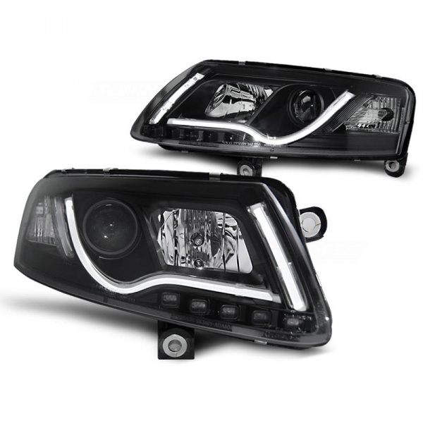 2 Phares avant AUDI A6 (4F) Xenon - LTI - Noir