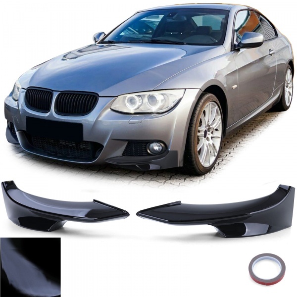 2 Splitters pour pare choc M - BMW Serie 3 E92 E93 LCI 10-13 - brillant