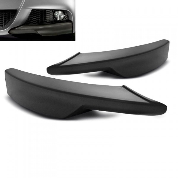 2 Splitters pour pare choc M - BMW Serie 3 E90 E91 LCI 09-11 - noir