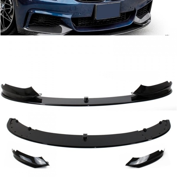 Spoiler lame de pare choc - BMW Serie 4 F32 F33 F36 -13-21 - mperf - noir brillant