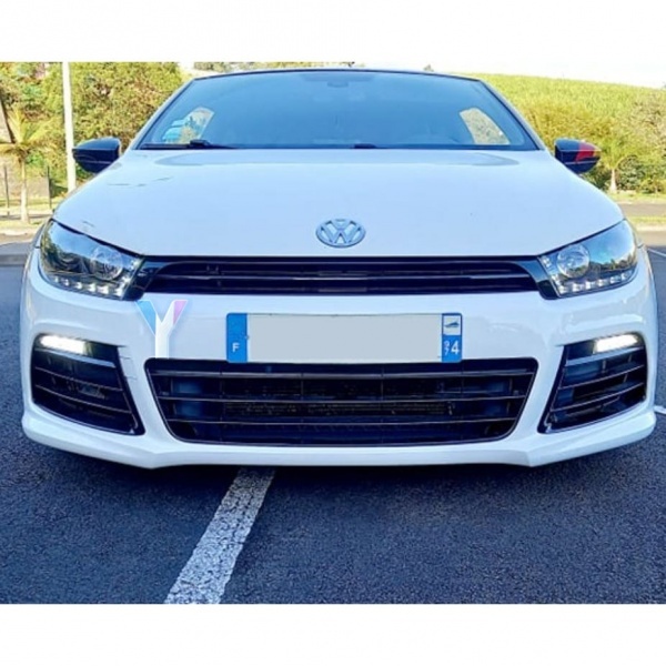 2 Phares avant VW Scirocco Devil Eyes LED 08-14  - Noir