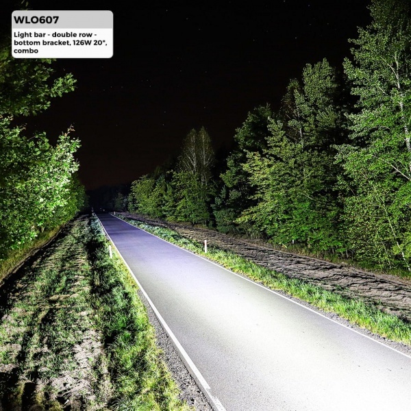 Feux de travail LED 126W - 50cm - Double rangee - ECE R10