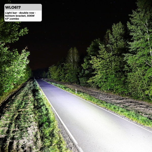 Feux de travail LED 306W - 120cm - Double rangee - ECE R10