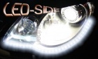 Pack Bande Flexible LED SIDE - 60cm - Eclairage de coté - Feux de jour - Blanc Pur