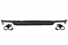 Diffuseur arriere AUDI A6 C8 sline 18-22 - Look S6 noir brillant inox