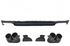 Diffuseur arriere AUDI A6 C8 sline 18-22 - Look S6 noir brillant black