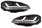 2 Phares xenon avant VW Golf 7 - fullLED - Rouge - OSRAM Dynamiques