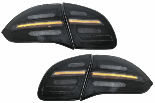 2 dynamische fullLED Porsche Cayenne 10-15 lampen - Doorzichtig