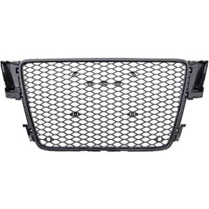Grille Audi A5 07-11 - RS5-look - Glans Zwart