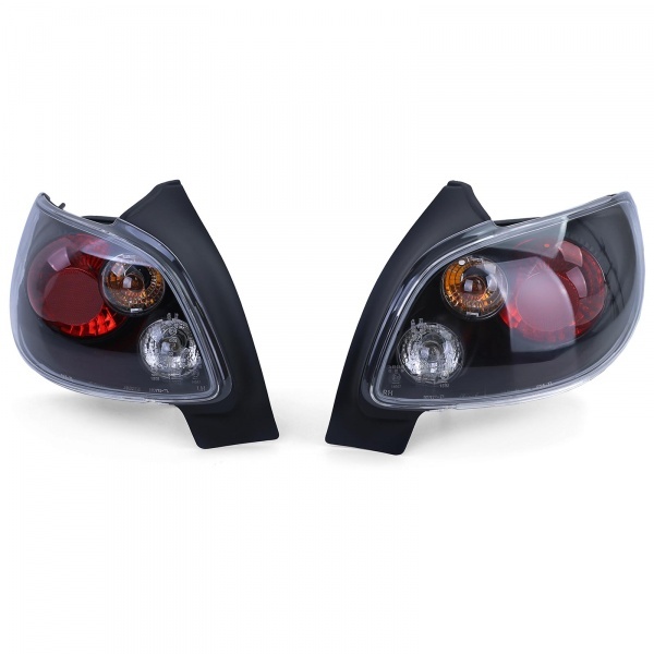 2 luces traseras Peugeot 206 - Negro