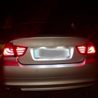 2 BMW 3 Series E90 LCI 09-11 rear lights - LTI - Red Tint