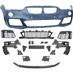 Front bumper BMW X1 F48 16-20 look PACK M - PDC