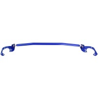 Adjustable blue aluminum strut bar BMW E46 petrol